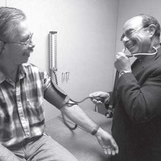 Dr. Gary Burnstein and Patient